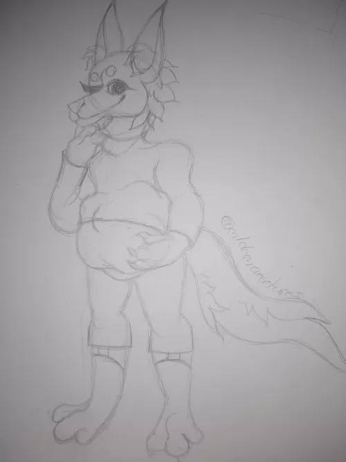 {image} Fox Frenzy (art by me. I haven't posted in a while) by caldamcreatures