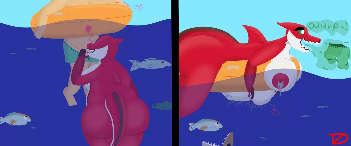 {Image} Shark Grabbing a Snack by The Z Dude (OC) (F/M) by TheZDude1