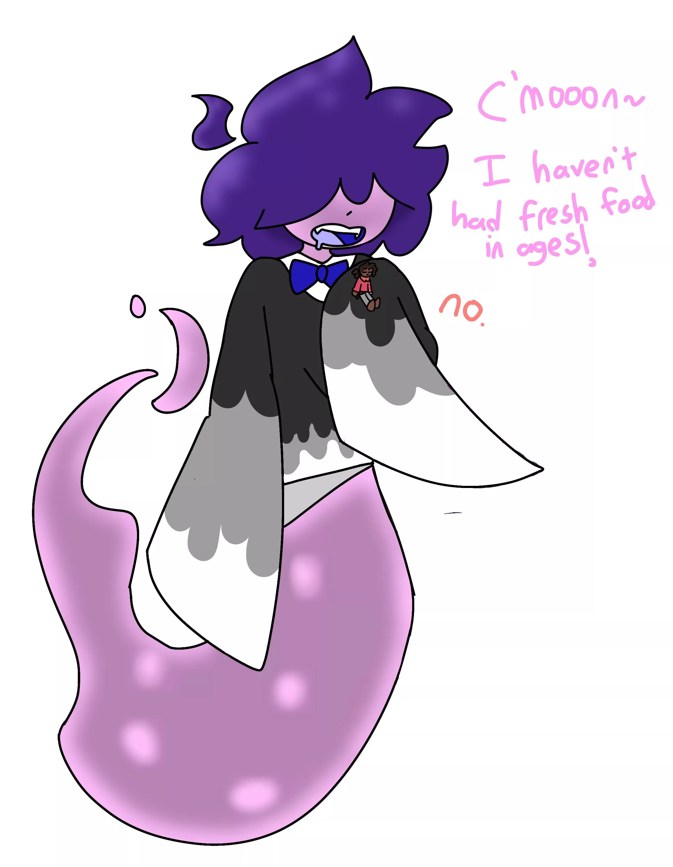 {Image} The big ghost teases a smol snack-to-be! (OC) posted by DogOfSwords