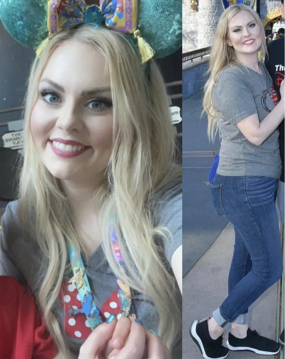 [image] Wife is letting me post some of her to give her more confidence. Rate her out of 10 and what would you like to do to her? This her 2 weeks ago in Disneyland. posted by Duke1814