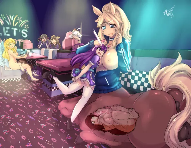 {image} YCH Vore Arcade Girls (DarkStarChan) by mEmEZr_lord