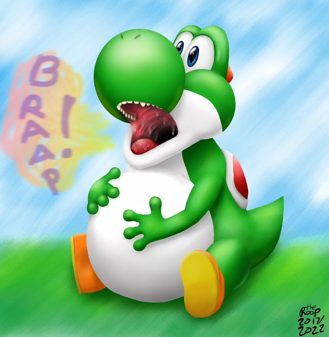 {image} Yoshi Burp (by me! the Roop) posted by the-Roop