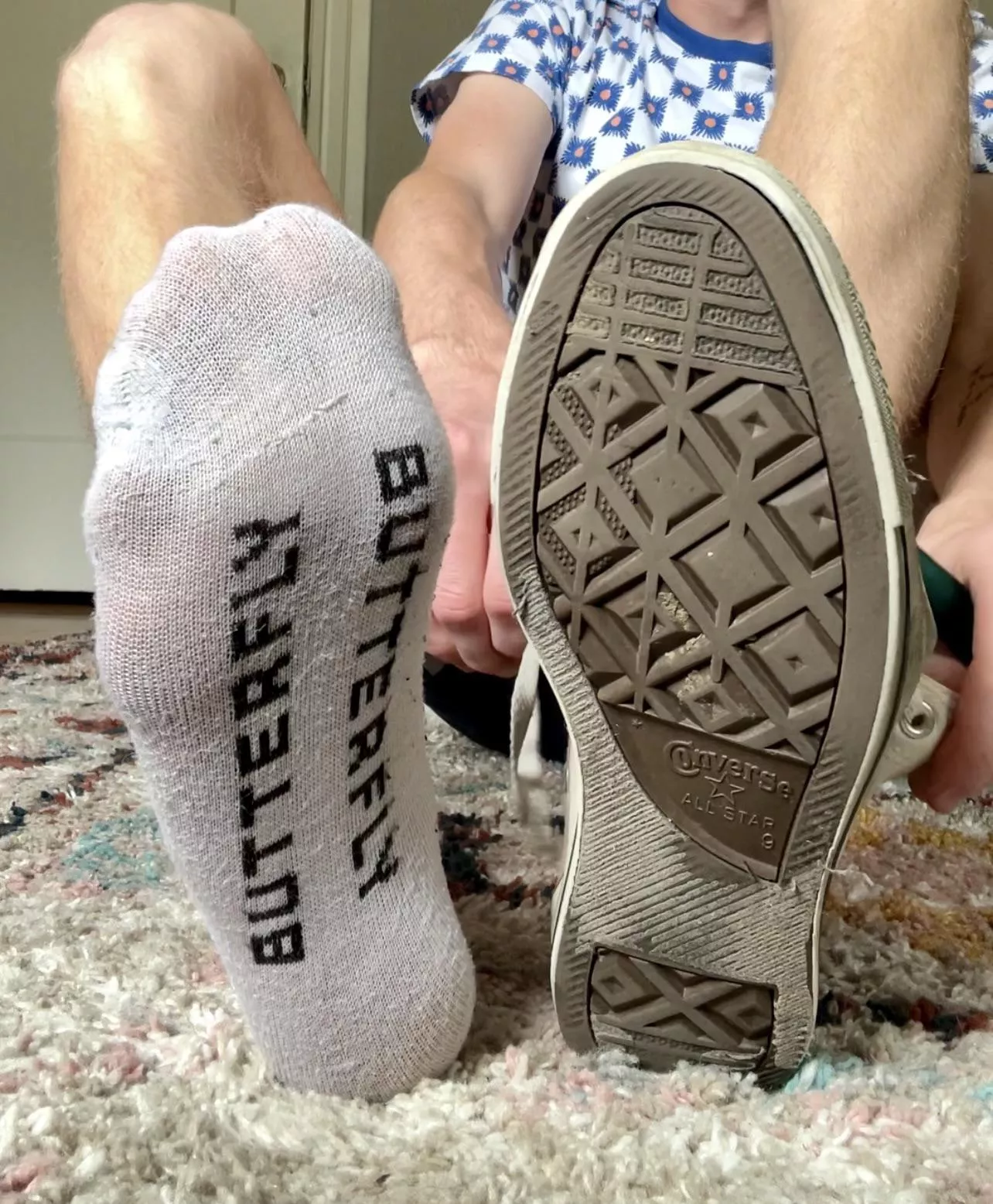Imagine coming home from a long day of work to my feet in my sweaty, old converse. That’ll remind you who’s in charge. posted by BlondeBoyFoot