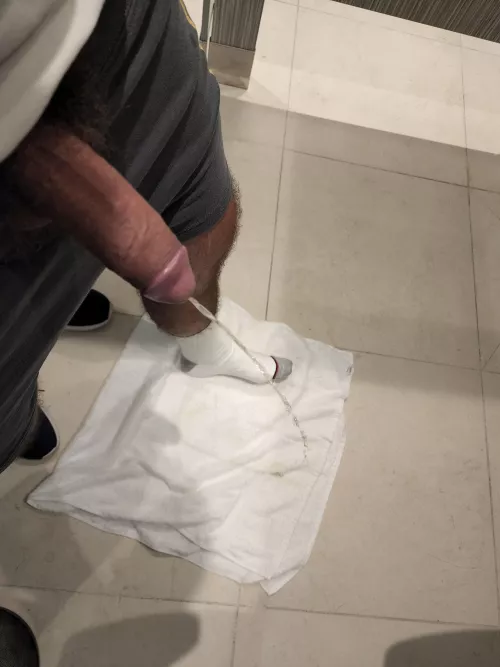 In a locker room preparing the towel to go to the sauna by Hungry_Moose2523