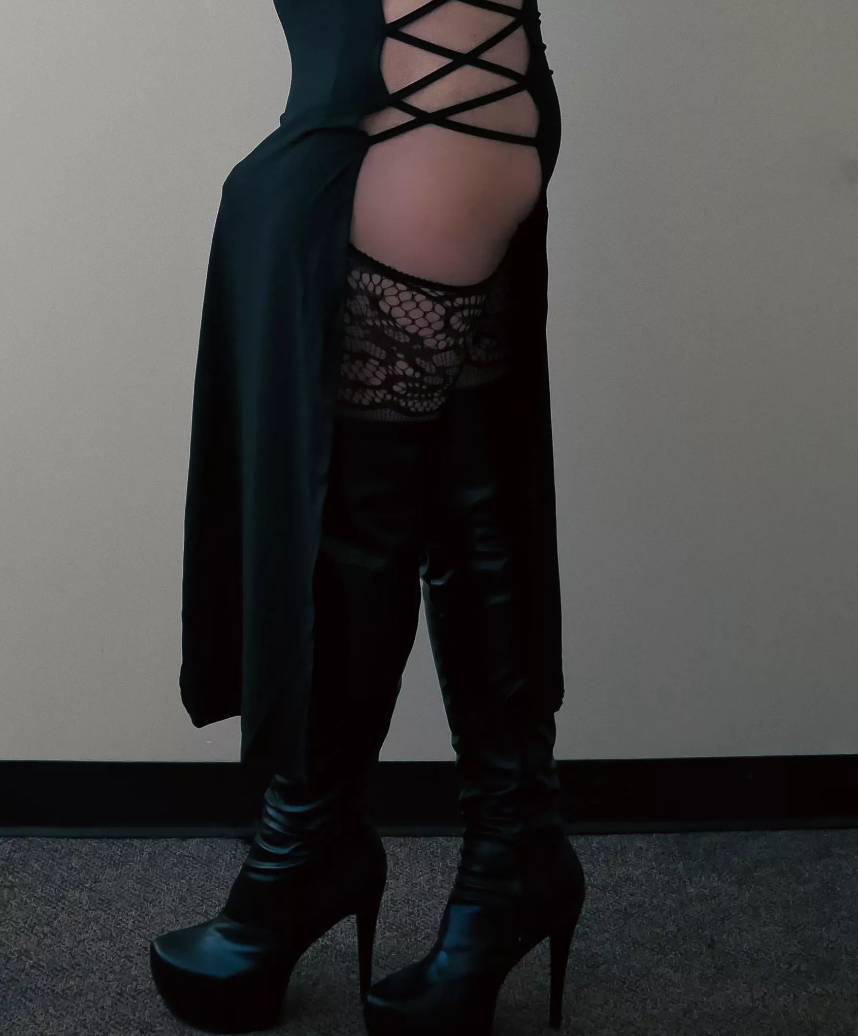 In a tight dress posted by ClearPen4