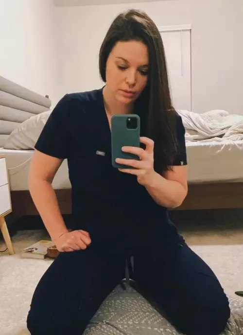 In case of emergency, remove scrubs and deliver 10 good spankings. See comments 😉 by nakedisnaturalfans