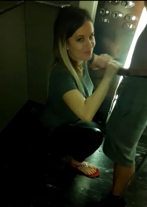 In mood to play with this cock in elevator by noirqueenie
