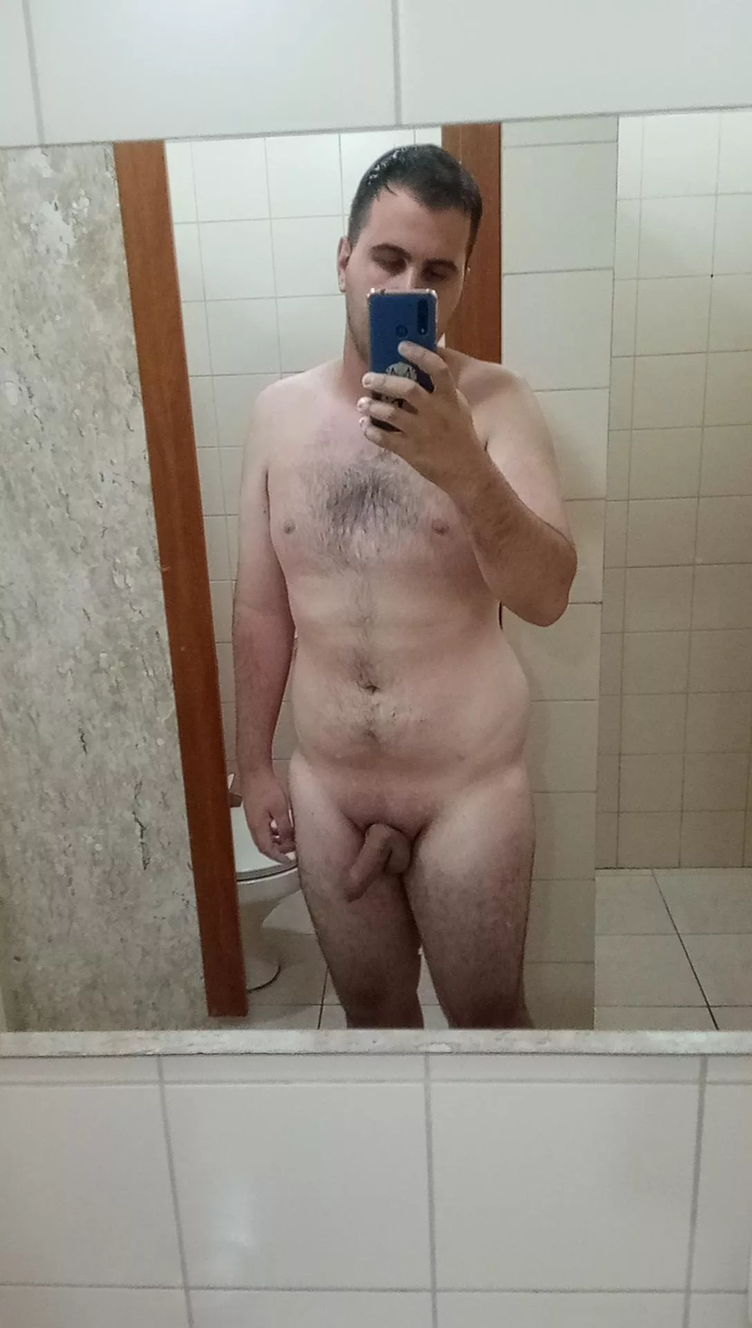 In the bathroom of the social club in my city haha. posted by GiantNudistGuy