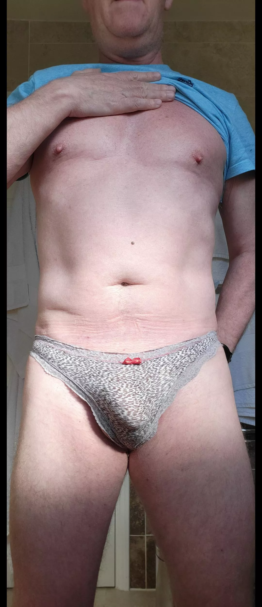 In the wife's thong!! 😜 posted by jackwills004