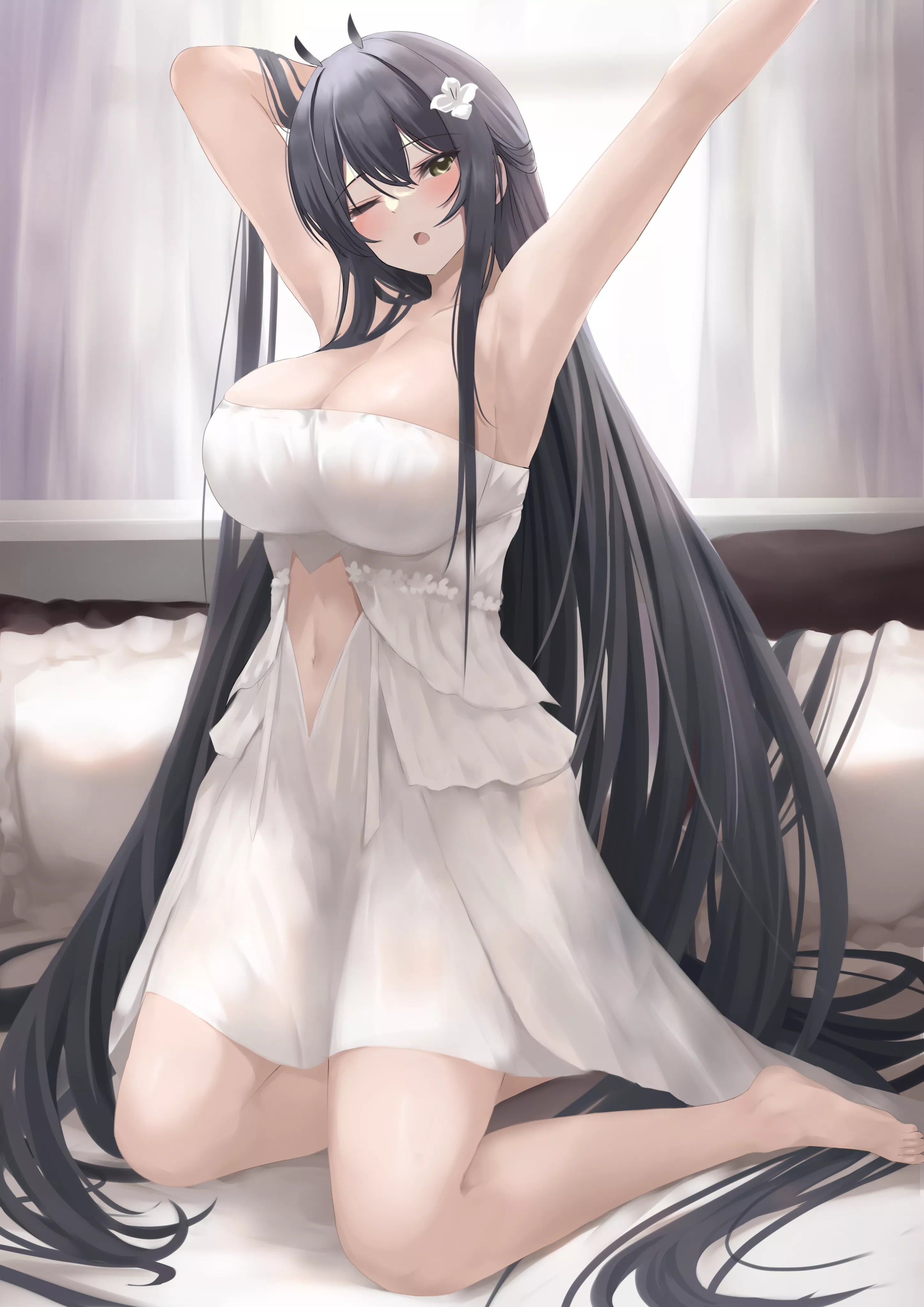 Indomitable Still Waking Up (Urabesunahito ) [Azur Lane] posted by sequence_string