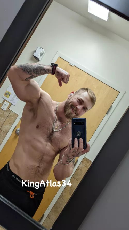 Inked and dripping sweat by KingAtlas34