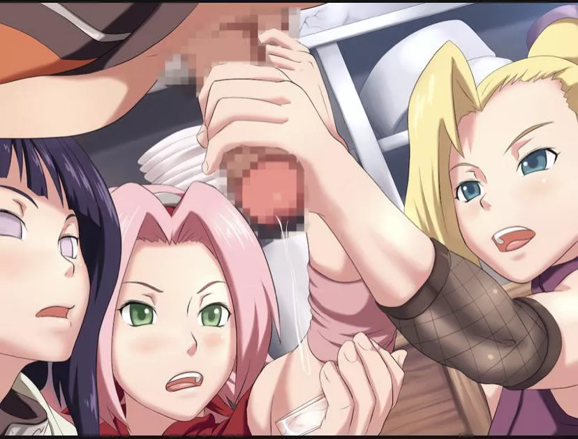 Ino Sakura and Hinata sharing posted by flippyflash
