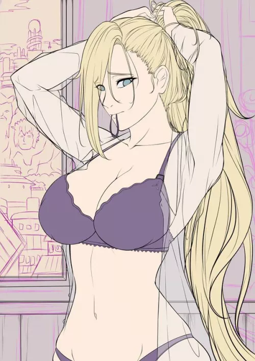 Ino Yamanaka WIP by Kuronekosketch by kinkykat977