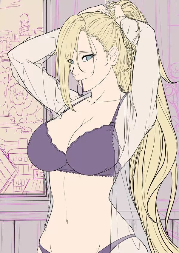 Ino Yamanaka WIP by Kuronekosketch posted by kinkykat977