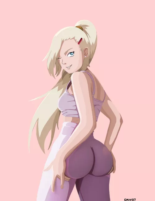 ino's booty in leggings by neoleo0088