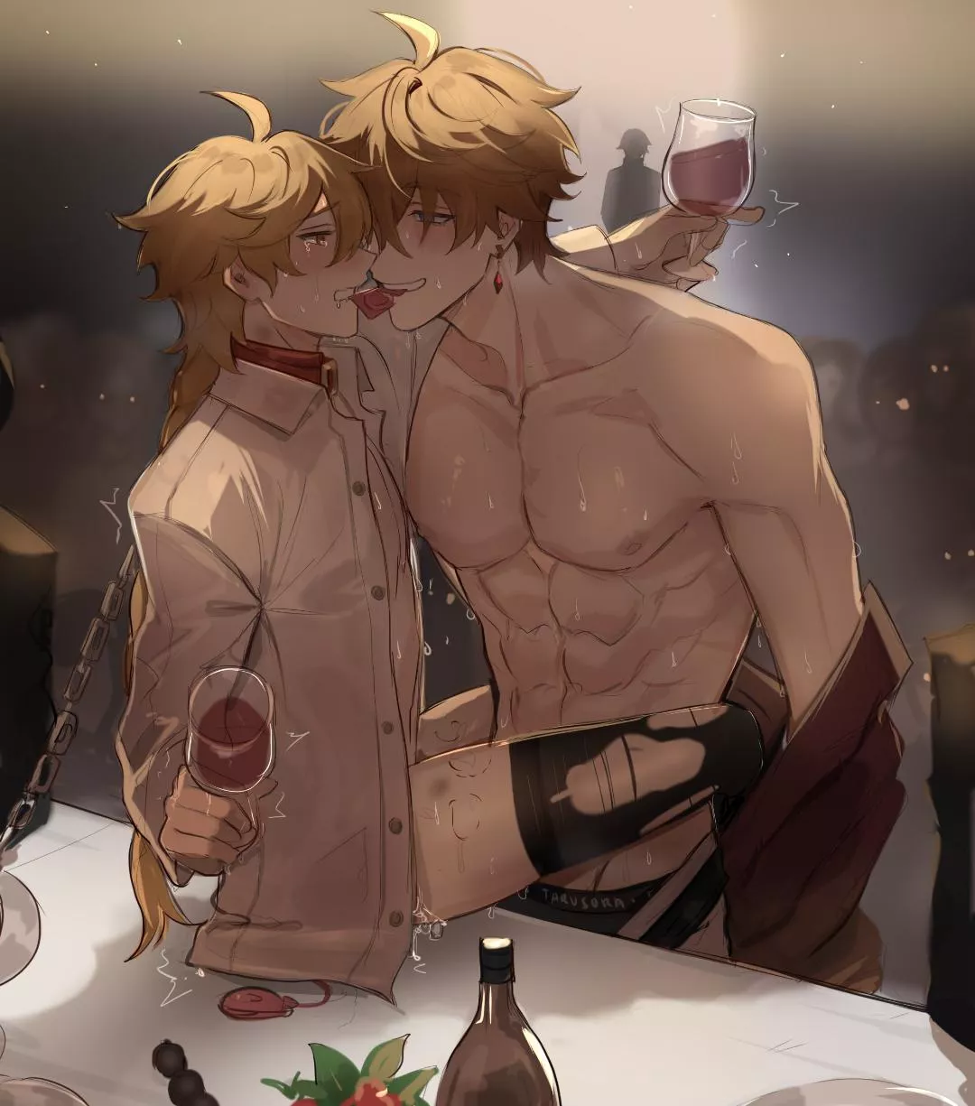 Interesting way to share a condom posted by AlbertMendez442