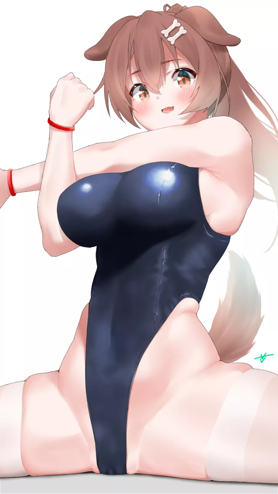 Inugami Korone Highleg Swimsuit (C@rbon) [Hololive] posted by sequence_string