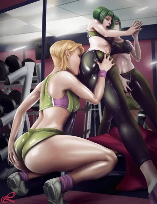 IQ and Ela at gym (Redenshi) by apolo13500
