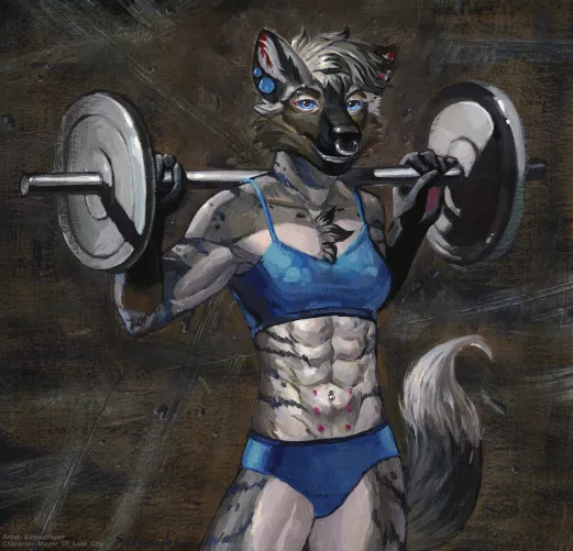 Iron Lady. Gouache painting. (art by me) by SatynaPaper