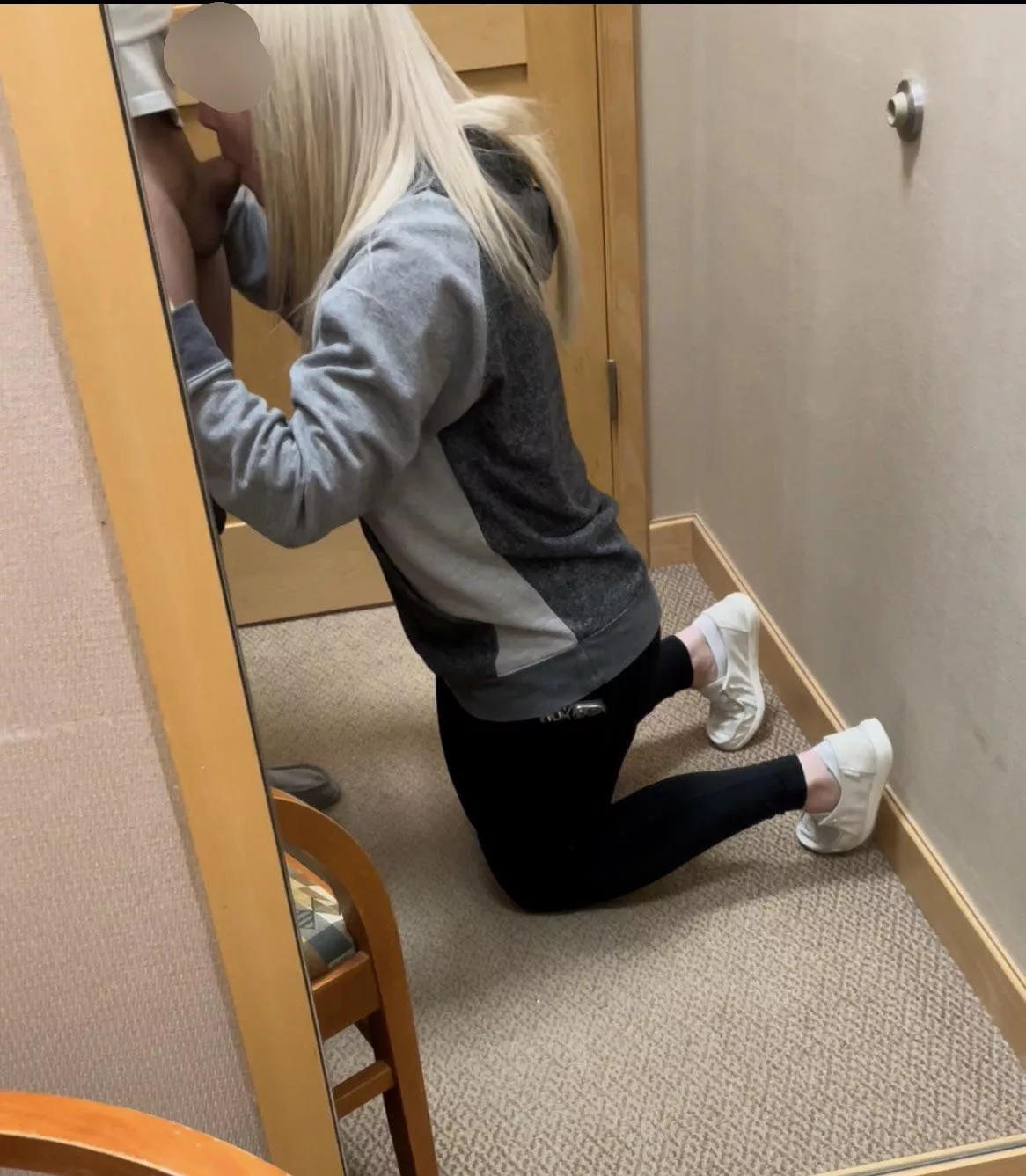 Is it bad I let hubs give me a facial in the mall dressing room? posted by Diplogreen32