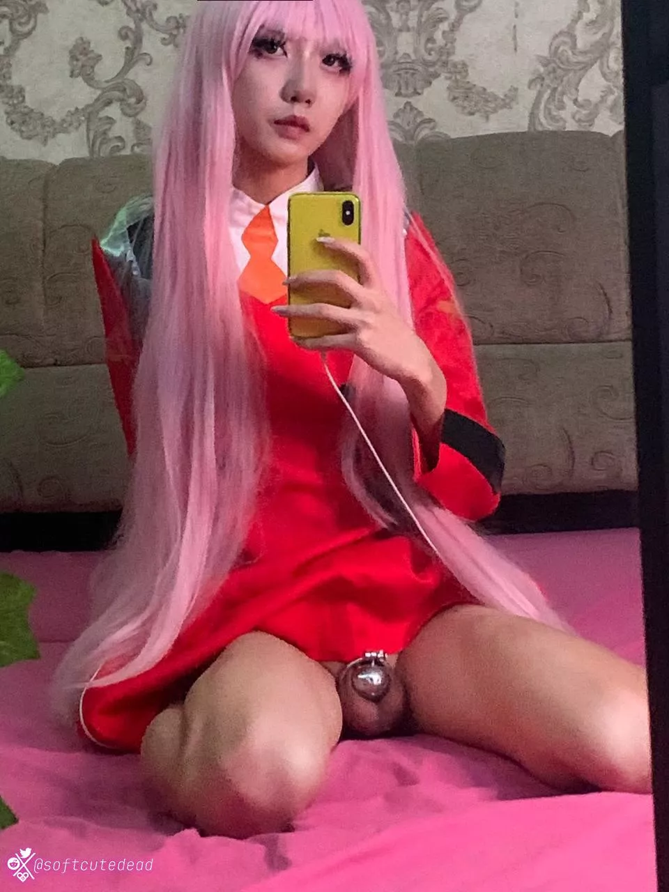 Is it just me or do I really look better with a chastity cage🤔 posted by softcutedead