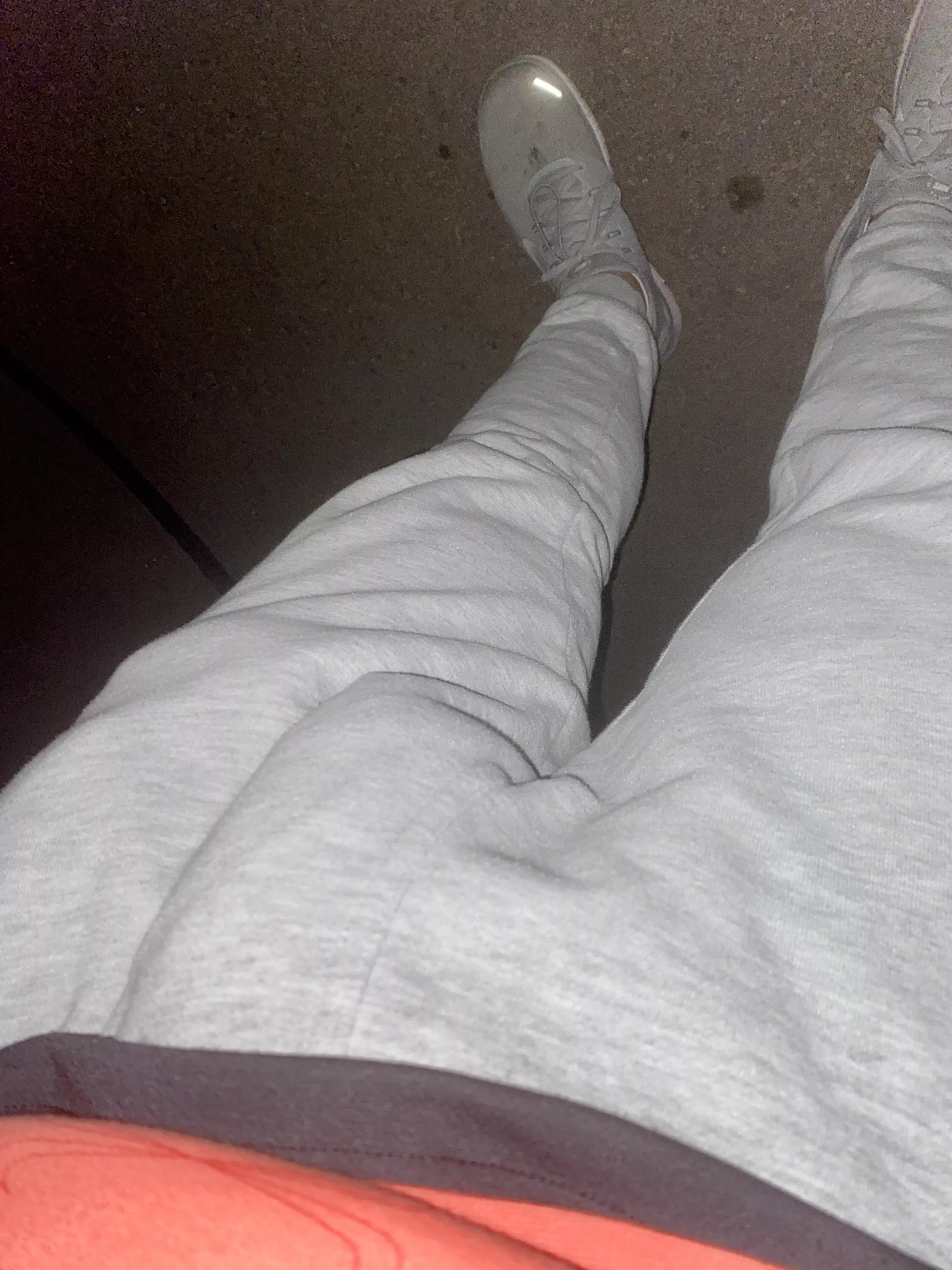 Is it noticeable? Feel like I put on a show for my neighbors in these sweatpants posted by chainhangl0w