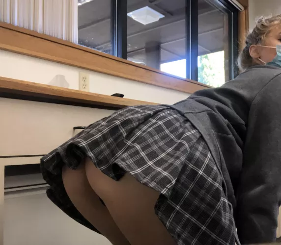 is my skirt too short for work? by blondicake