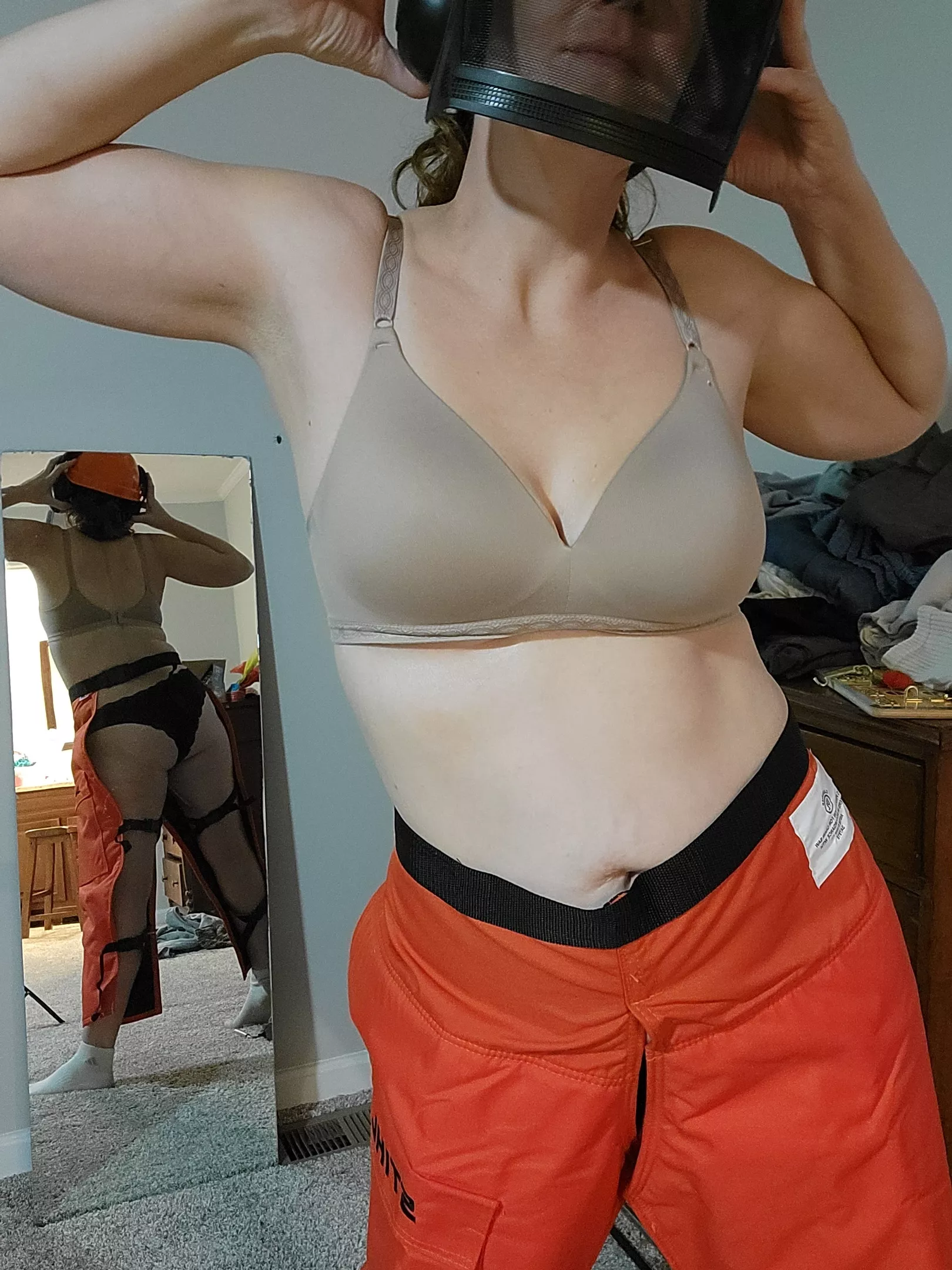 It's always important to wear protection! posted by msjanejenkins