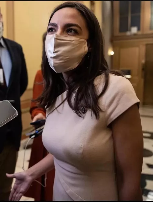 it's AOC again... filling out that bra and pushing pokies... by refrozensnowman