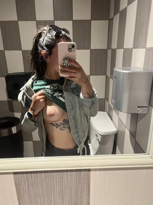 It’s become standard procedure to flash at every public washroom I go to now by prxncess-emma