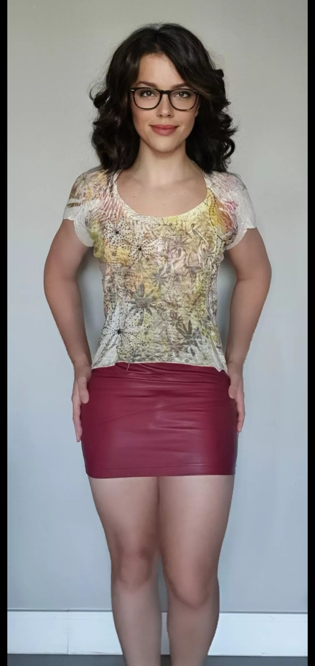 It's hard to hide it on a leather skirt, lol posted by Ambitious_Pin_3769