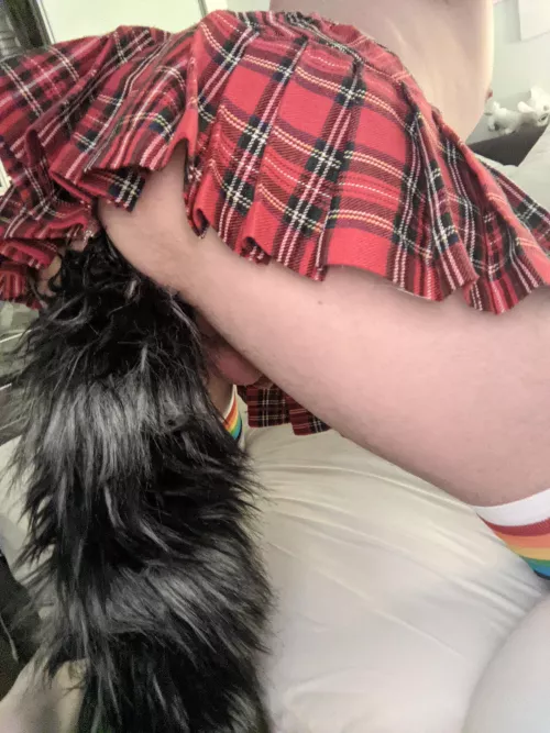 it's hard to hide it under my skirt by riley_94