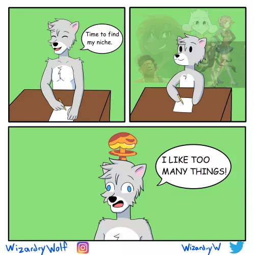 Its hard to stick to one thing by RoaringCookie