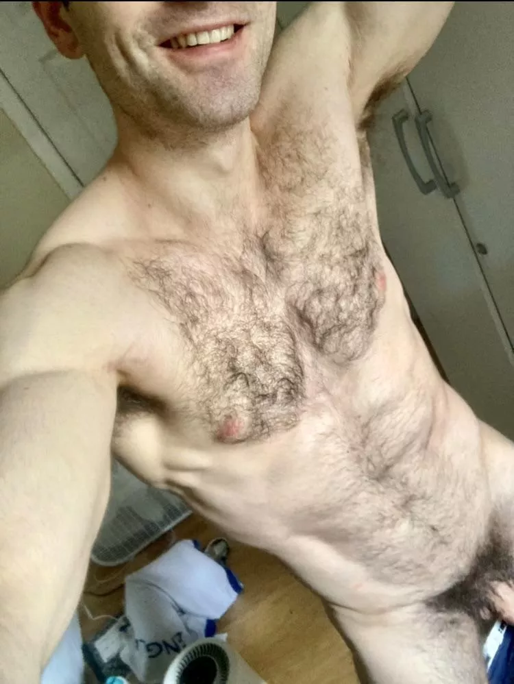 It’s harder than you think to fit in all three hairy spots, and a cheeky smile posted by J-Harker