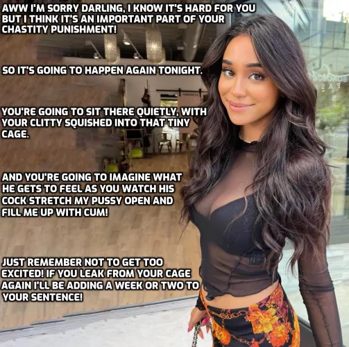 It's just part of your punishment. by nubsimp