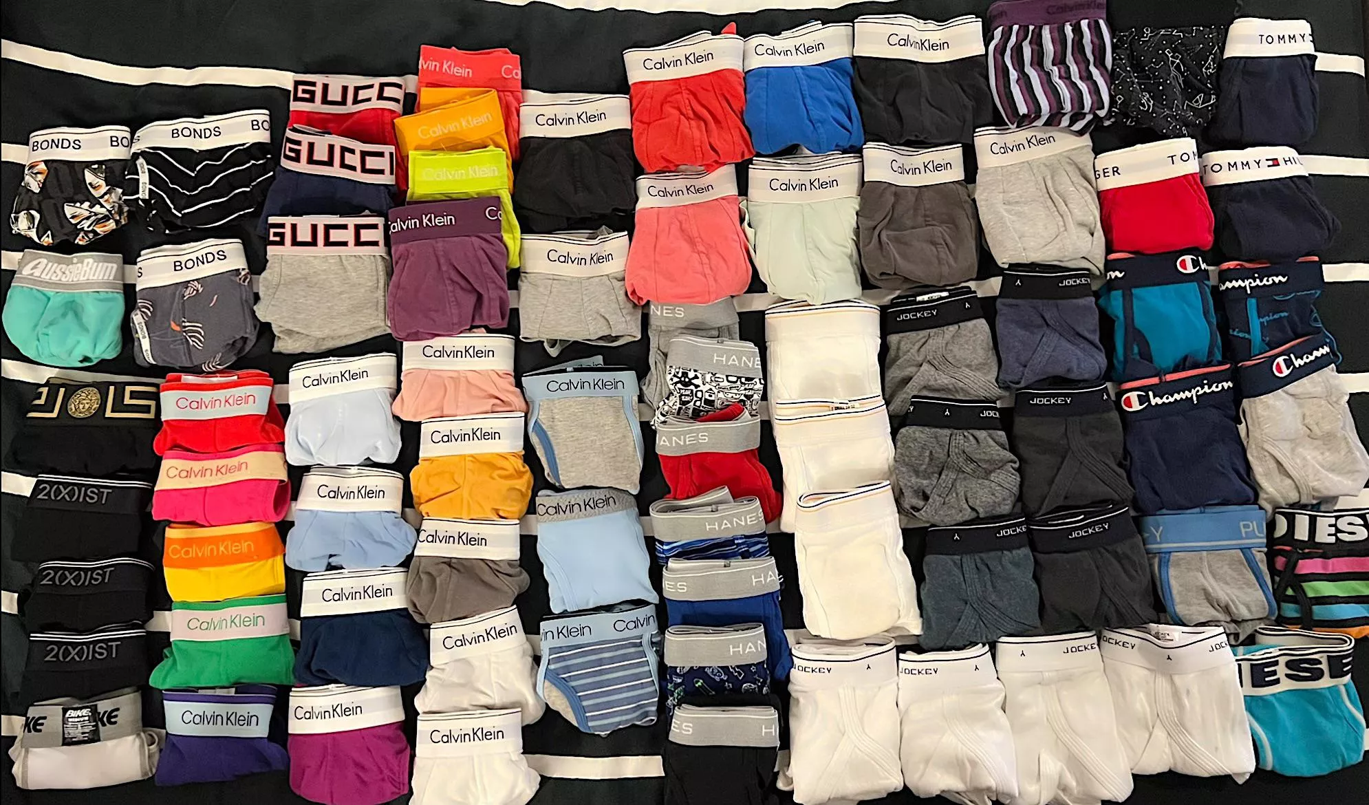 it’s laundry day! heres just a glimpse of my top drawer. spot any of your favs? posted by jimmybriefs