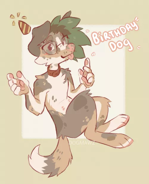 It's my birthday! (Art by me, @DOGMAWZ on twitter) by -Spooders-