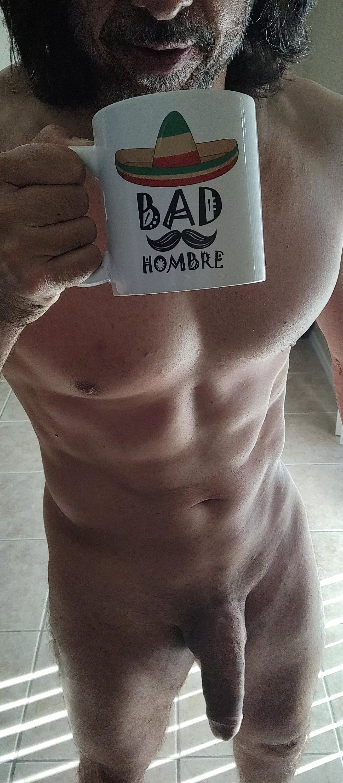 Its naked coffee time!!!!! posted by SINGLEGUY4FUN