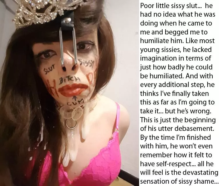 It's only going to get worse, and there's nothing you can do to stop it sissy. posted by Wannabesissyfuckpig