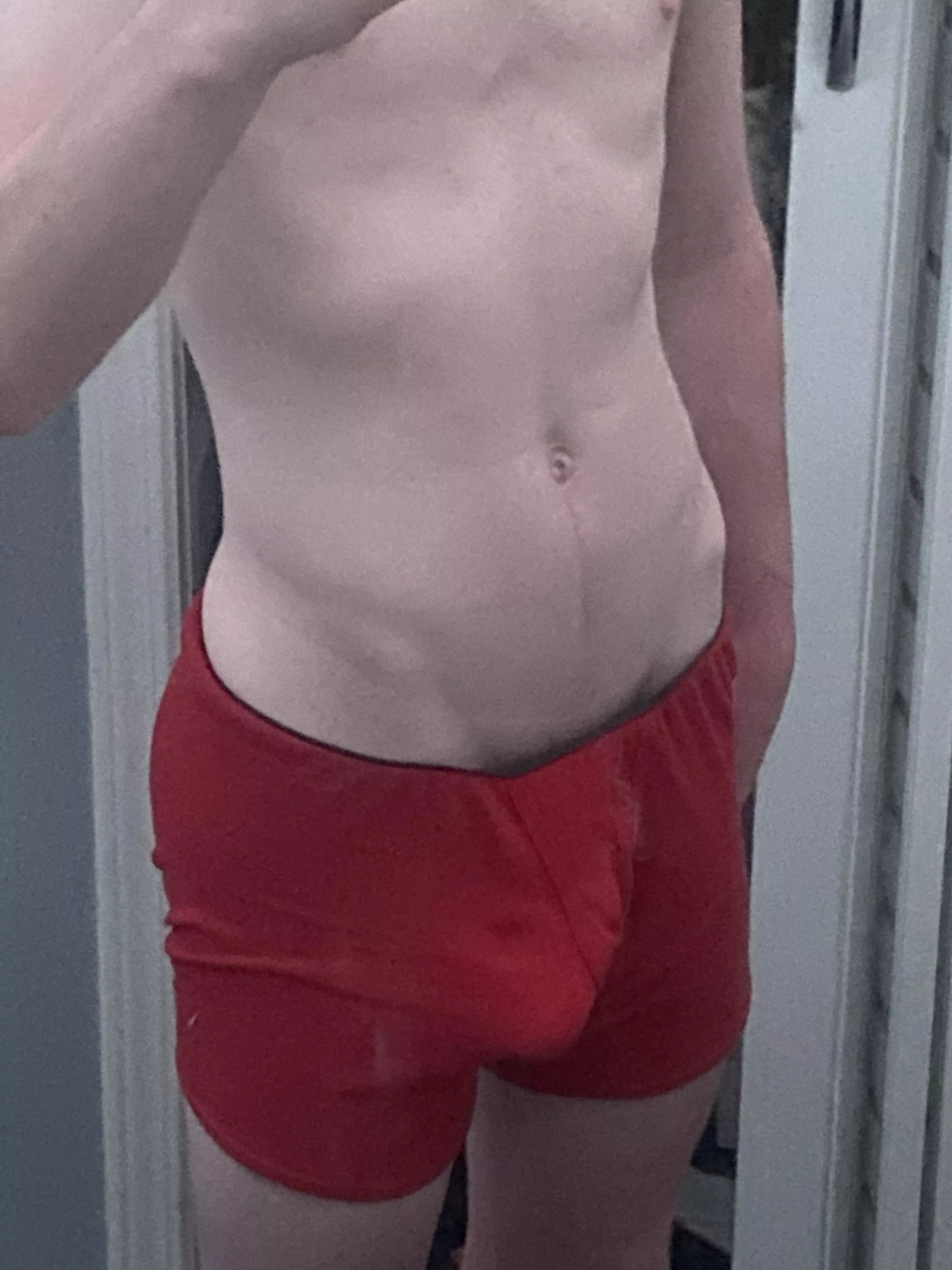 It’s pulling my underwear down ;) posted by DaddyGinger_Cock