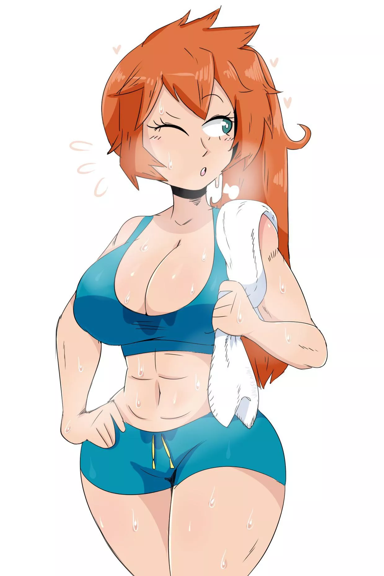 Itsuka after a hard workout (JinuSenpai) posted by MillionHypotheses