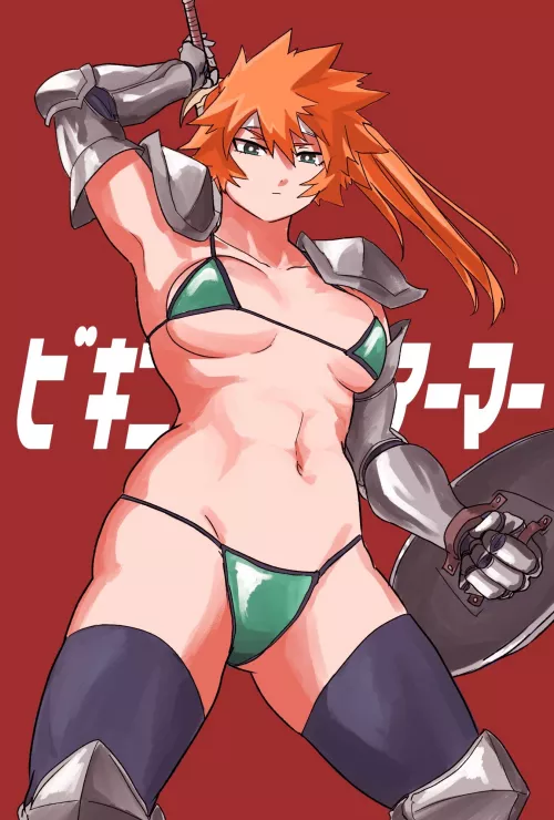 Itsuka in a typical fantasy armor [@i_yo_ka] by GongonzolaH