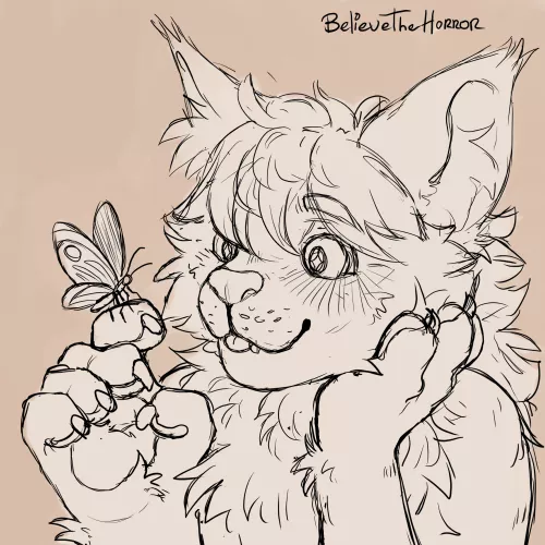 Ive been drawing so many Furry characters lately, even my doodles have turned into them >w> Have this one as it turned out quite nice imo :> by Fempir