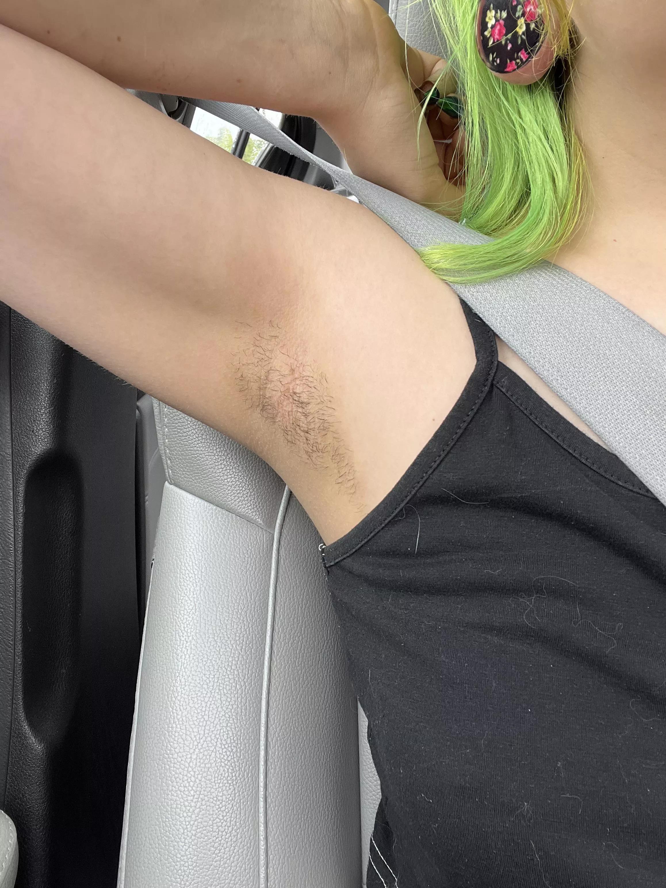 I’ve been growing it out just for the armpit lovers! posted by justsmokeandsleep