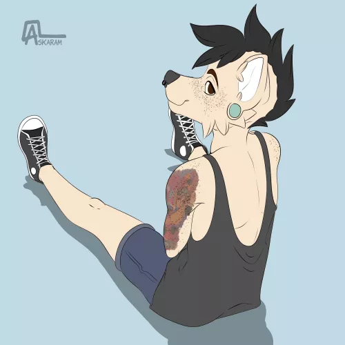 I've drawn my fursona! (Art by me) by Askaram
