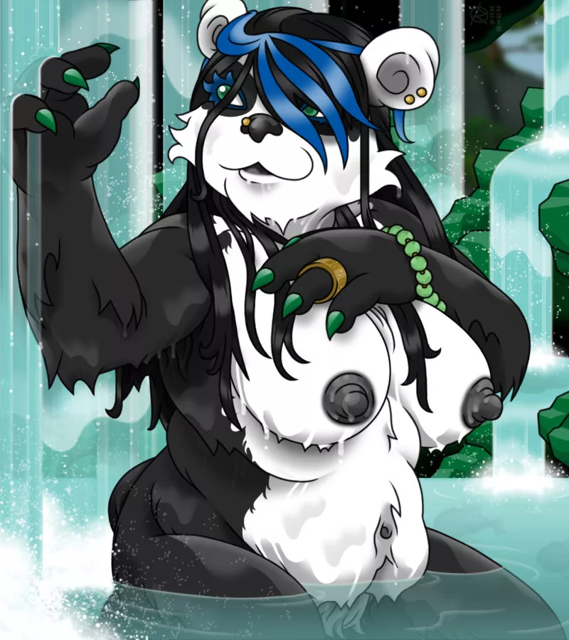 Jada enjoiyng the waterfalls [F] (ragnar oktopod) posted by grippingtwo