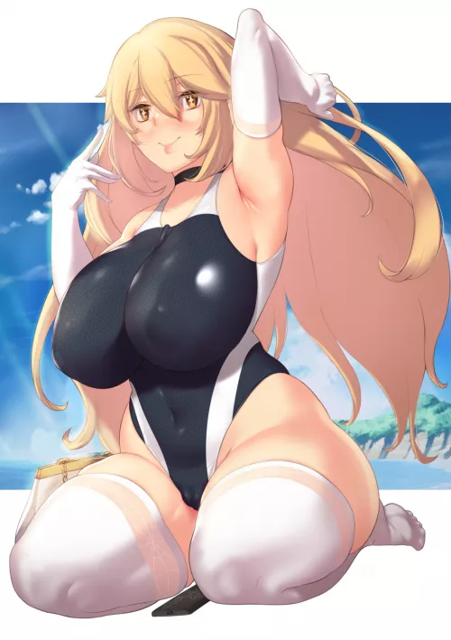 Jeanne Lewd Body Swimsuit (Aster Crowley) [Fate] by sequence_string