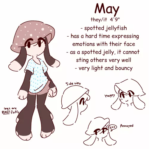 Jellyfish furry :) (art by me) by TMV-YaBoi