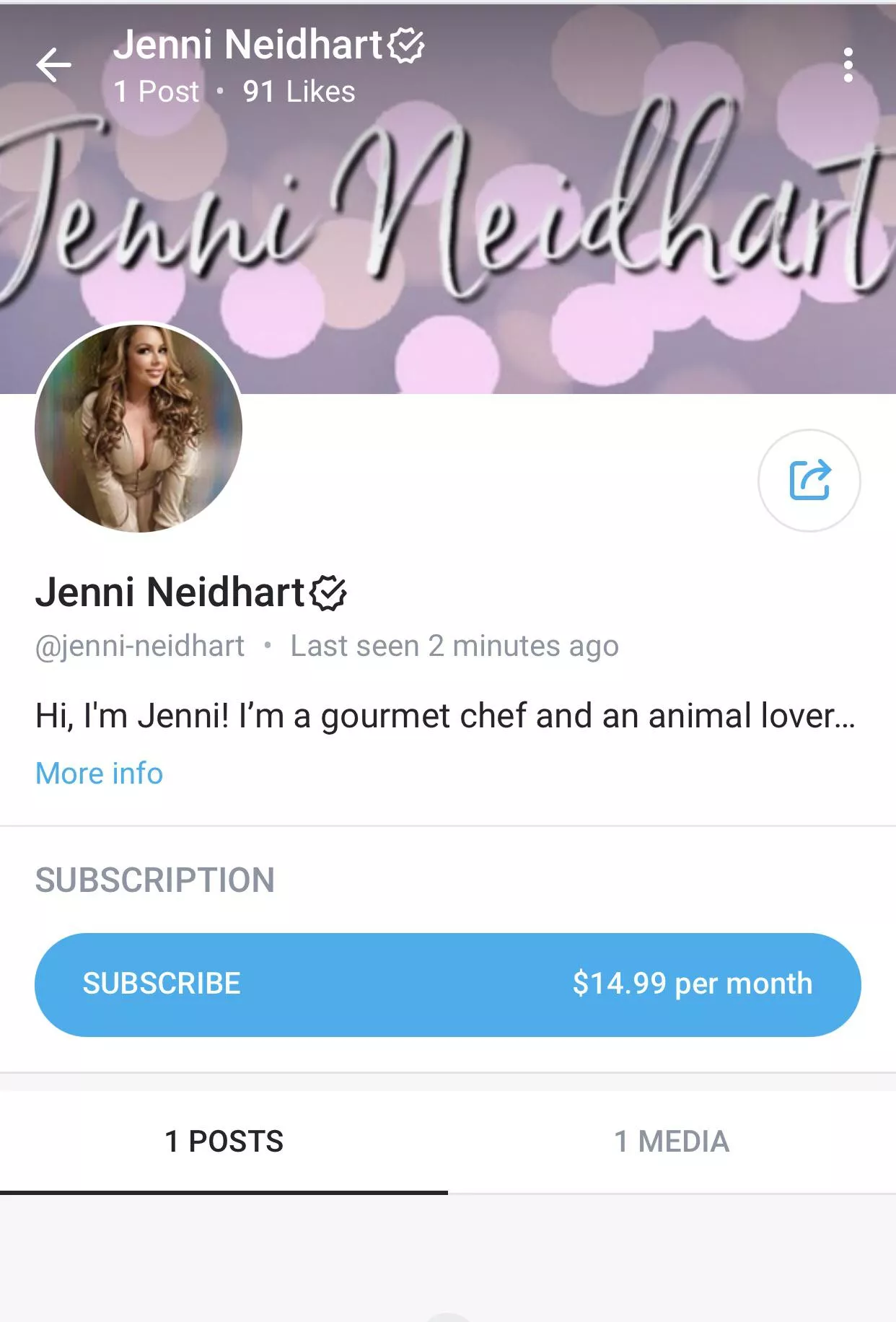 Jenni started her onlyfans! posted by eddie1b23