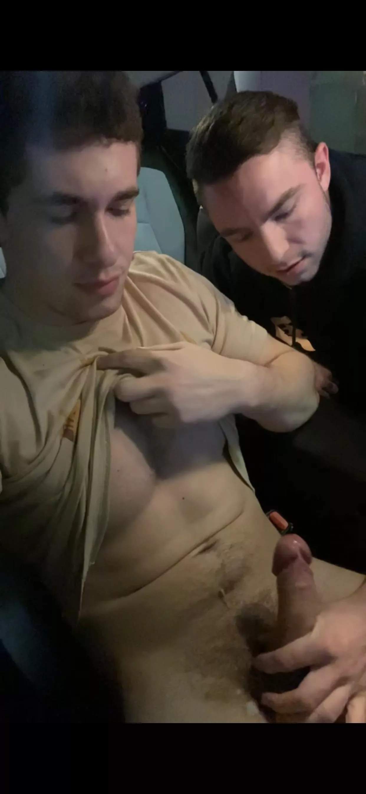Jerking my friend in the car wash posted by PaganBaby00